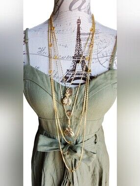 Vtg. RARE Goldette 4 Strands Necklaces